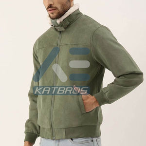 Stylish Winter Jacket For Outdoor Travel And Casual Wear <b>Highlighting</b> Men Suede Leather Jacket With Soft Warm Lining And Modern - Product Image 5