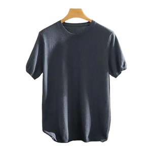 Camiseta de lana merino Superfina para hombre, camiseta Base transpirable de secado rápido, antiolor, sin picazón, camisetas de manga corta, suéter de punto - Product Image 1