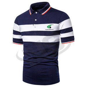 Polos unis élégants pour hommes avec des polos en tissu de coton personnalisés, confortables à manches courtes, vêtements de sport et de golf - Product Image 2
