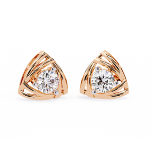 Magnifiques boucles d'oreilles de fiançailles en or 18 carats avec diamants de laboratoire certifiés IGI - Product Image 6