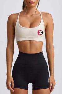 สปอร์ตบราออกกำลังกายที่ให้ผลกระทบสูงปรับได้สำหรับออกกำลังกายฟิตเนสสปอร์ตบรารองรับการกระแทกกำหนดโลโก้ได้ตาม2025 - Product Image 4