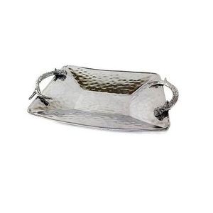 Plateaux en métal élégants en aluminium plateau de service de fruits plateau en métal décoratif pour décor d'hôtel de maison de luxe plateau en métal - Product Image 2