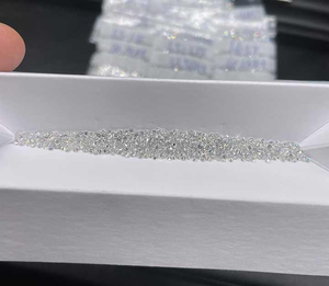 Diamants de laboratoire en vrac authentiques en gros 0,1 carat HPHT, taille Melee, diamants ronds blancs DE VVS synthétiques CVD cultivés en laboratoire à acheter - Product Image 2