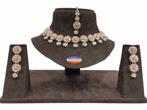 Elegante gargantilla clásica, conjunto de collar, pendientes, joyería de moda para boda, fiesta, aniversario, eventos tradicionales, Idea de regalo - Product Image 2