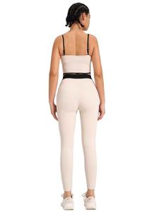 Conjunto de Yoga de Primera Clase, 2 Piezas, Sin Costuras, Tejido Doble Cara Cepillado, Resistente al Agua, Transpirable, para Fitness - Product Image 4