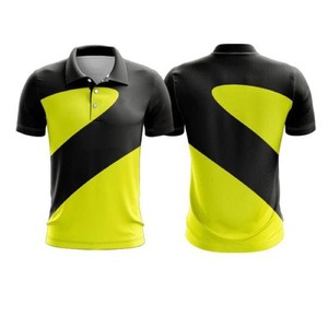 T-shirt polo anti-rides en polyester à manches courtes de sublimation de haute qualité pour un usage quotidien urbain et le golf - Product Image 3