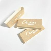 Petite boîte en carton avec manchon en papier pour solutions d'emballage de desserts, boîte d'emballage pour gâteaux, impression personnalisée du manchon