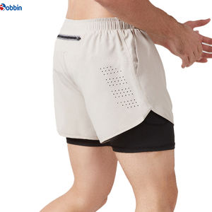 Shorts de sport 2 en 1 avec doublure plus longue, shorts personnalisés pour hommes, shorts de course, entraînement en plein air, short de sport pour hommes avec poche - Product Image 1
