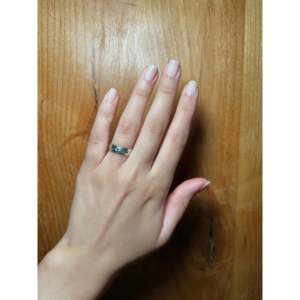 Bague Navajo en or 10K taille 5.75 avec diamant taille radiant, style ethnique, en argent sterling plaqué rhodium à motif géométrique - Product Image 4