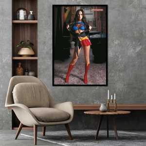 Affiche Megan Fox Superfox, style design moderne, portrait - Product Image 1