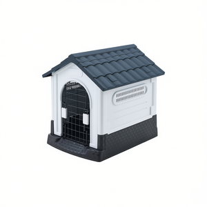 Niches pour chiens avec porte en fer pour intérieur et extérieur, motif empreinte de patte, vente en gros – Les meilleures niches et meubles pour animaux de compagnie du fabricant - Product Image 3