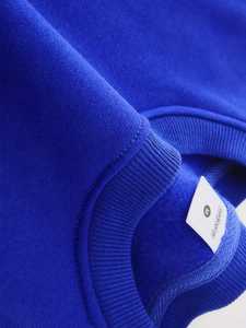 Classic 2025 Loose Plain Casual Wear Men Sweatshirt 100% Cotton Winter High-quality Breathable Made in Pakistan - Product Image 4