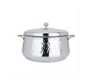 Nouvel Arrivage Plat de Réchaud Classique Argent Or Écologique Durable en Acier Inoxydable avec Fond en Cuivre pour Maintien au Chaud des Aliments