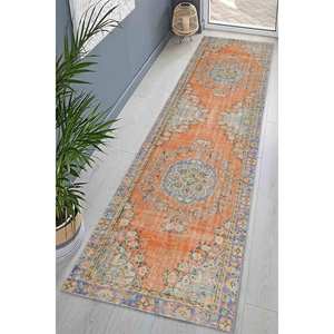 Tapis imprimé à motifs floraux vibrants, antidérapant, turc, de luxe, grand, tapis fin non tissé - Product Image 4