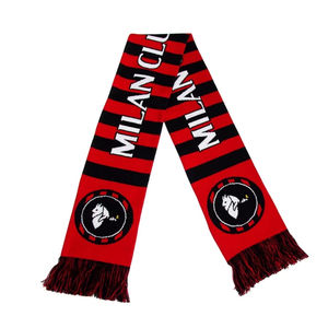 Écharpe de club de ville de football personnalisée en gros Écharpe de fan en acrylique tricotée double face Écharpe de football de club d'Italie - Product Image 2