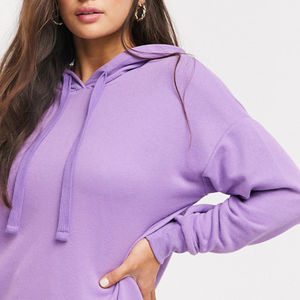 Haut court à capuche tricoté 100 % coton confortable et léger à manches longues pour femme – Collection Hiver 2026 - Product Image 3