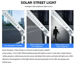 40W All In 1 Solar Street Light Housing Competitive Price Solar Street Lamp Shell Integrated Solar Light Outdoor Waterproof