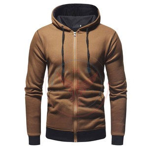 Nouveau design, best-seller : sweats à capuche zippés pour hommes, hiver, avec logo personnalisé, mélange coton polaire, faible MOQ, vente en gros - Product Image 3