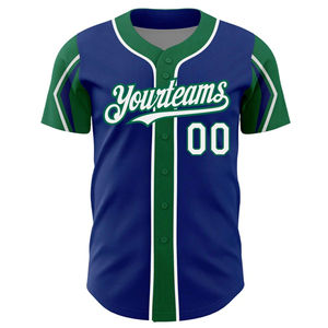 Camisas de béisbol de poliéster Ropa deportiva de equipo personalizada al por mayor Uniformes sublimados transpirables ligeros de secado rápido - Product Image 3