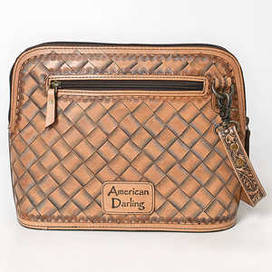 Bolso de hombro cruzado con flecos de piel de vaca hecho a mano con cuero turquesa bohemio estilo occidental para mujer - Product Image 1