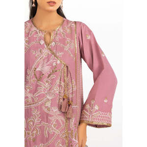 Conjunto de Traje Bordado de 3 Piezas en Viscosa y Seda Cruda para Mujer IPSTD-77420 - Product Image 6