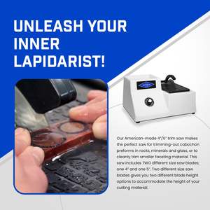 Équipement de lapidaire : Scie de découpe 4''/5'' pour pierre, verre et roche, et pour le découpage de dalles - Product Image 5