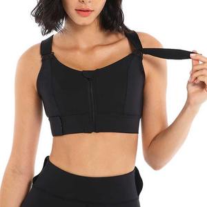 2025 personalizar bajo MOQ Premium alto impacto cremallera frontal sujetadores deportivos para mujeres Fitness de talla grande Activewearp Sujetador deportivo - Product Image 3