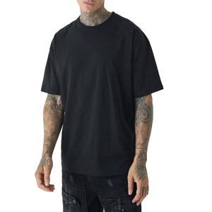 เสื้อยืดแขนสั้นคอกลมสำหรับผู้ชายผ้าฝ้ายโพลีเอสเตอร์/ ผ้าฝ้ายระบายอากาศได้ดีพิมพ์ลายพัฟแบบกำหนดเองได้ - Product Image 1