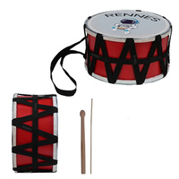 Rennes DVL-31RD Custom Design Kids Drum-30 cm (12 Inch) Orff Percussion Instrument Birch Wood Chamber Oilpaper Heads Durable