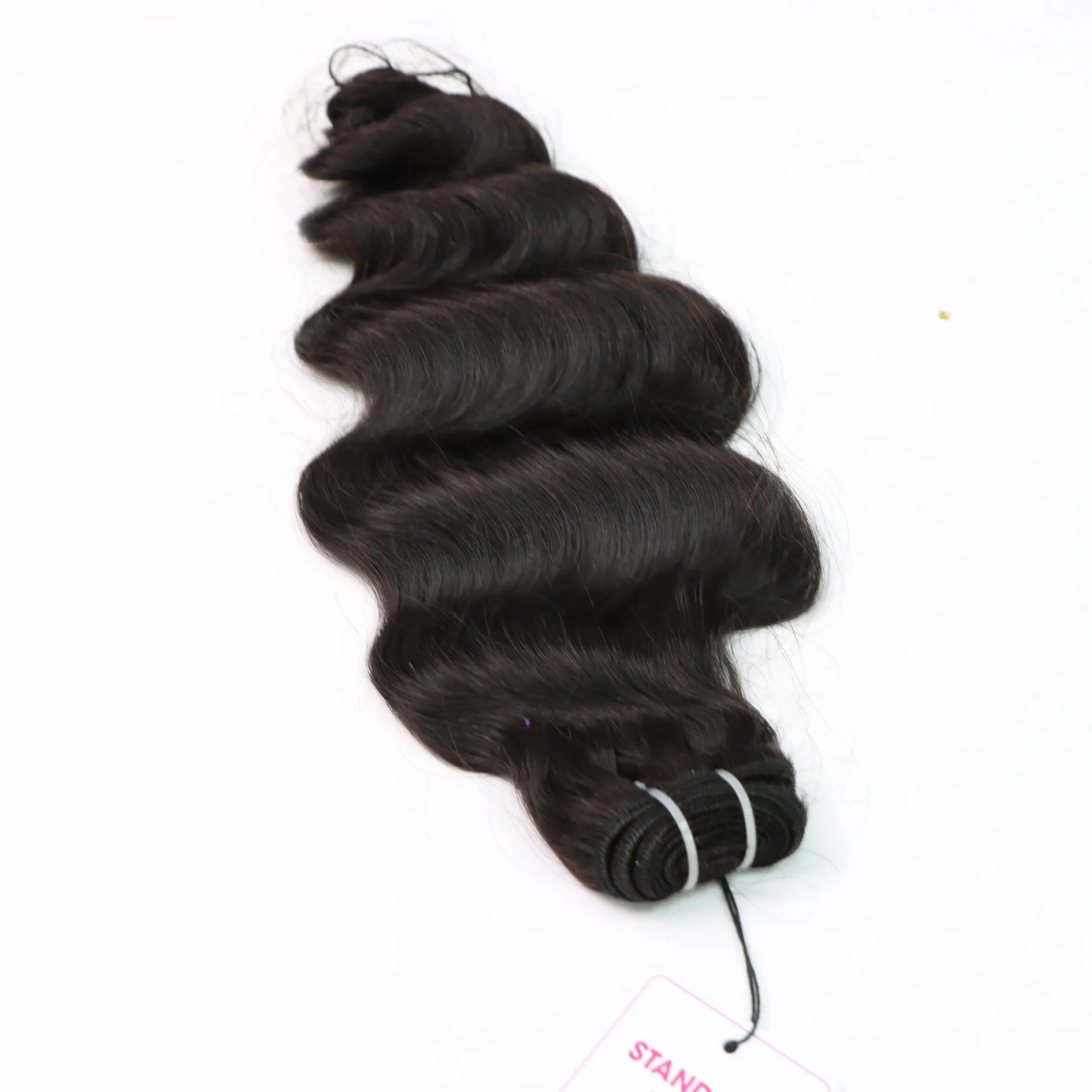 Оптовая продажа, натуральные вьетнамские человеческие волосы, наращивание натурального цвета, 1 машинка, морская волна с двумя вытянуанными волосами от Luxshine волос
