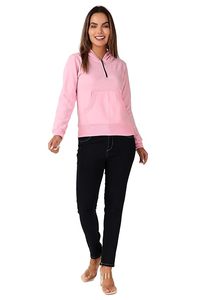 Definido por el usuario puro diseño de logotipo pesado OEM Sudadera con capucha Super sudaderas con capucha media cremallera kagaroo bolsillos mujeres sudaderas con capucha - Product Image 4
