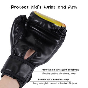 Gants de boxe professionnels en cuir PU respirant à mailles flamboyantes, qualité export, personnalisables en gros, fermeture auto-agrippante, imperméables - Product Image 5