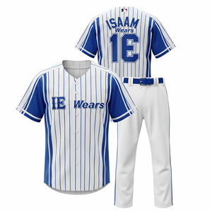 Para la ciudad para la gran oferta, uniforme de béisbol ajustado para hombre, ropa de equipo personalizable transpirable de secado rápido, Diseña tu propio 100% - Product Image 1
