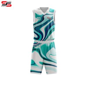 Uniformes de baloncesto de tela transpirable al por mayor con logotipo de equipo personalizado uniformes de baloncesto coloridos uniformes de voleibol - Product Image 6