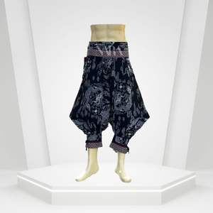 Intorn Casual <b>Harem</b> <b>Pants</b> 100% Cotton Lightweight Elastic Waist Closure Stretch Design Comfortable Travel Yoga Daily Use Stylish - Product Image 6