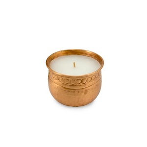 Exclusive quality copper candle container trending design gold color candle container for wholesale supplier - Product Image 1