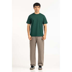 T-shirt oversize en jersey coupe décontractée pour hommes et femmes MN-TS-SS26-011-A 240 grammes, uni, coupe ample, T-shirt de créateur - Product Image 6