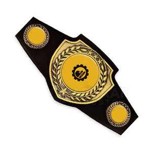 Premium Lightweight Leather Boxing & <b>Wrestling</b> Championship Belt for Martial Arts Competition - Product Image 3