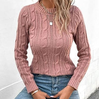 Suéter de Invierno Casual para Mujer de Primera Calidad - Corte Holgado, Transpirable, con Logotipo y Talla Personalizables, Venta al Por Mayor