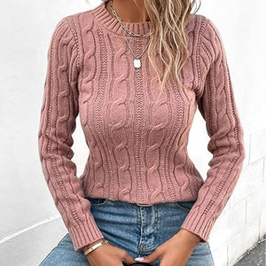 Suéter de calidad Premium para mujer Otoño Invierno tejido suelto nuevo Color diferentes suéteres para mujer al por mayor suéteres transpirables - Product Image 2