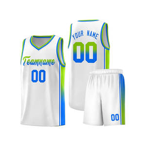 Maillot de basket-ball de mode de couleur personnalisée respirant et coutures à séchage rapide maillot de basket-ball de haute qualité - Product Image 1