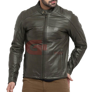Concevez vos propres vestes en cuir à la mode Veste en cuir pour hommes de haute qualité au meilleur prix Veste en cuir à manches longues - Product Image 1