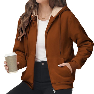 Sudadera Larga con Cremallera Completa para Mujer, Personalizable con Logotipo, Tejido Transpirable, Estilo Urbano, Marca Privada OEM - Product Image 3