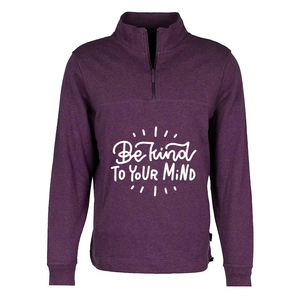 Meilleure vente Hommes Quarter Zip Pull Sweat Plus Size Slim Fit Logo personnalisé Design couleur unie élégant Streetwear - Product Image 3