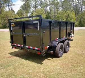 Remorque agricole de haute qualité à 4 roues, 3 à 10 tonnes, remorque à benne hydraulique à 2 roues, remorque à tracteur, remorque agricole à tirer derrière les tracteurs - Product Image 1