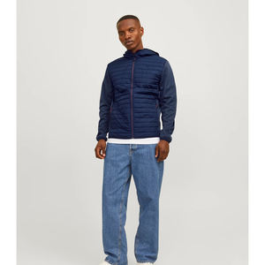 Veste hybride d'extérieur en polaire personnalisée de haute qualité, unisexe, taille plus, veste matelassée d'hiver pour hommes, grossiste, OEM - Product Image 5