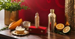 Bouteille d'eau en cuivre faite à la main étanche récipient en cuivre pur pour voyage Style moderne boîte-cadeau en velours rouge sans joint - Product Image 6