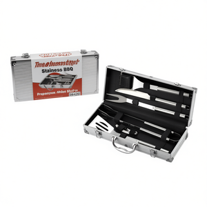 Juego de 6 Utensilios para Barbacoa de Acero Inoxidable, 42 cm, Cromado 06420, Accesorios de Cocina Duraderos y Elegantes - Product Image 2