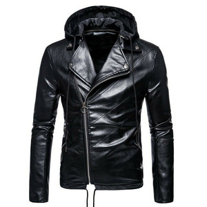 Chaqueta de Cuero Personalizada de Último Diseño 2023 para Hombre, Chaqueta de Motociclismo de Piel de Oveja Negra Genuina de Alta Calidad para Hombre - Product Image 4