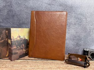 Personalized Women's Custom Leather with Fashionable Logo Also for Credit Cards Travel Accessory <b>Folder</b> Portfolio LPF-0472 - Product Image 5